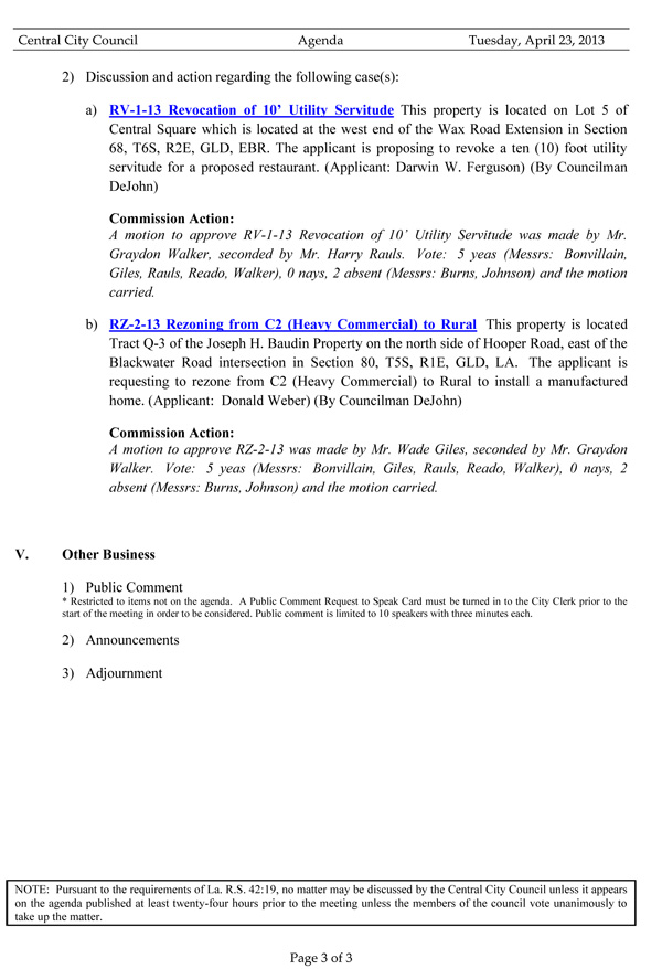 Agenda For Tonight S City Council Meeting Centralspeaks Agenda For Tonight S City Council Meeting Centralspeaks